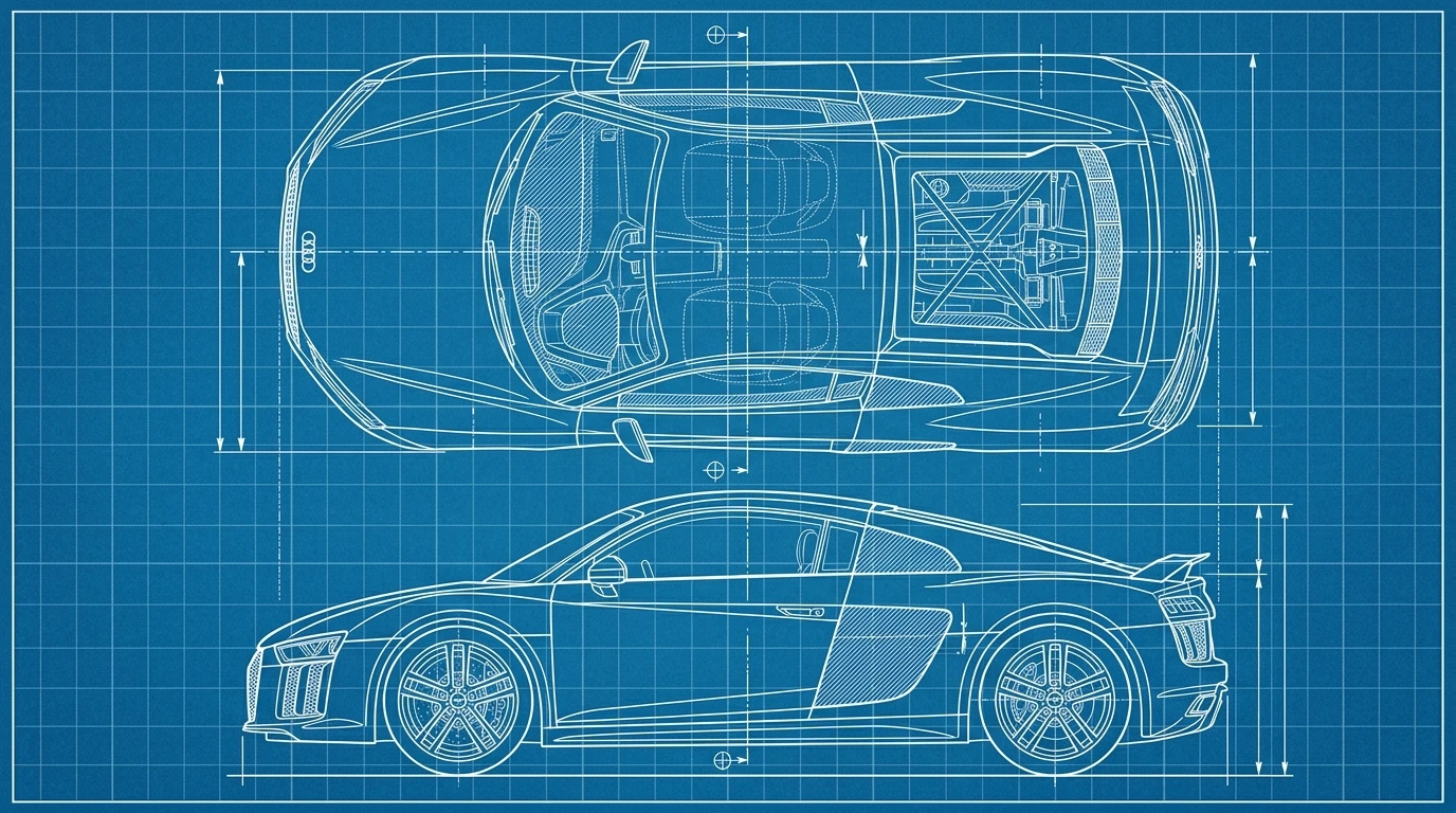 Blueprint de ingeniería para Audi